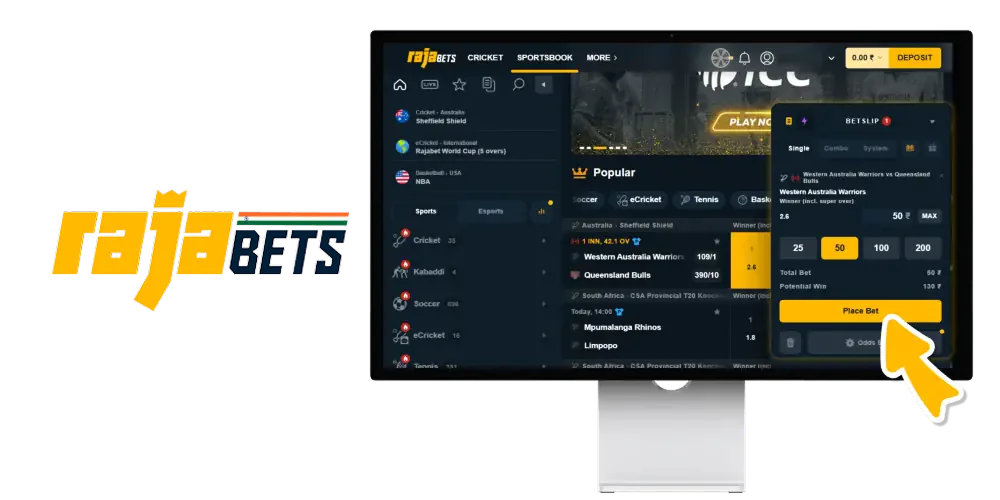 Player guide for sports betting on Rajabets in India